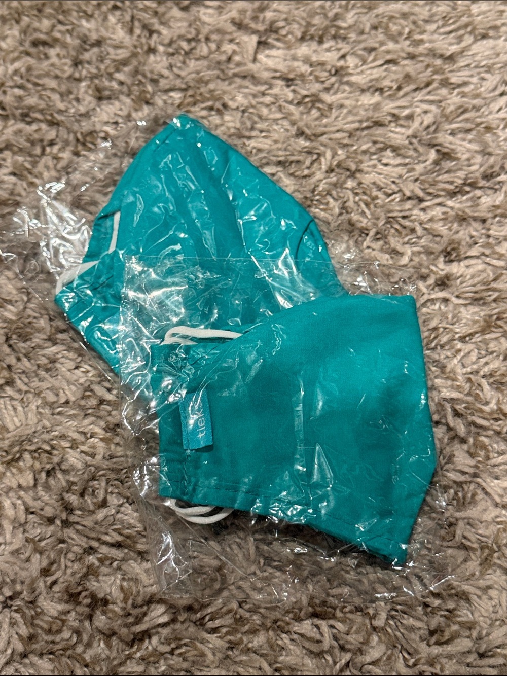 Tieks One-Piece Face Mask Set - Teal